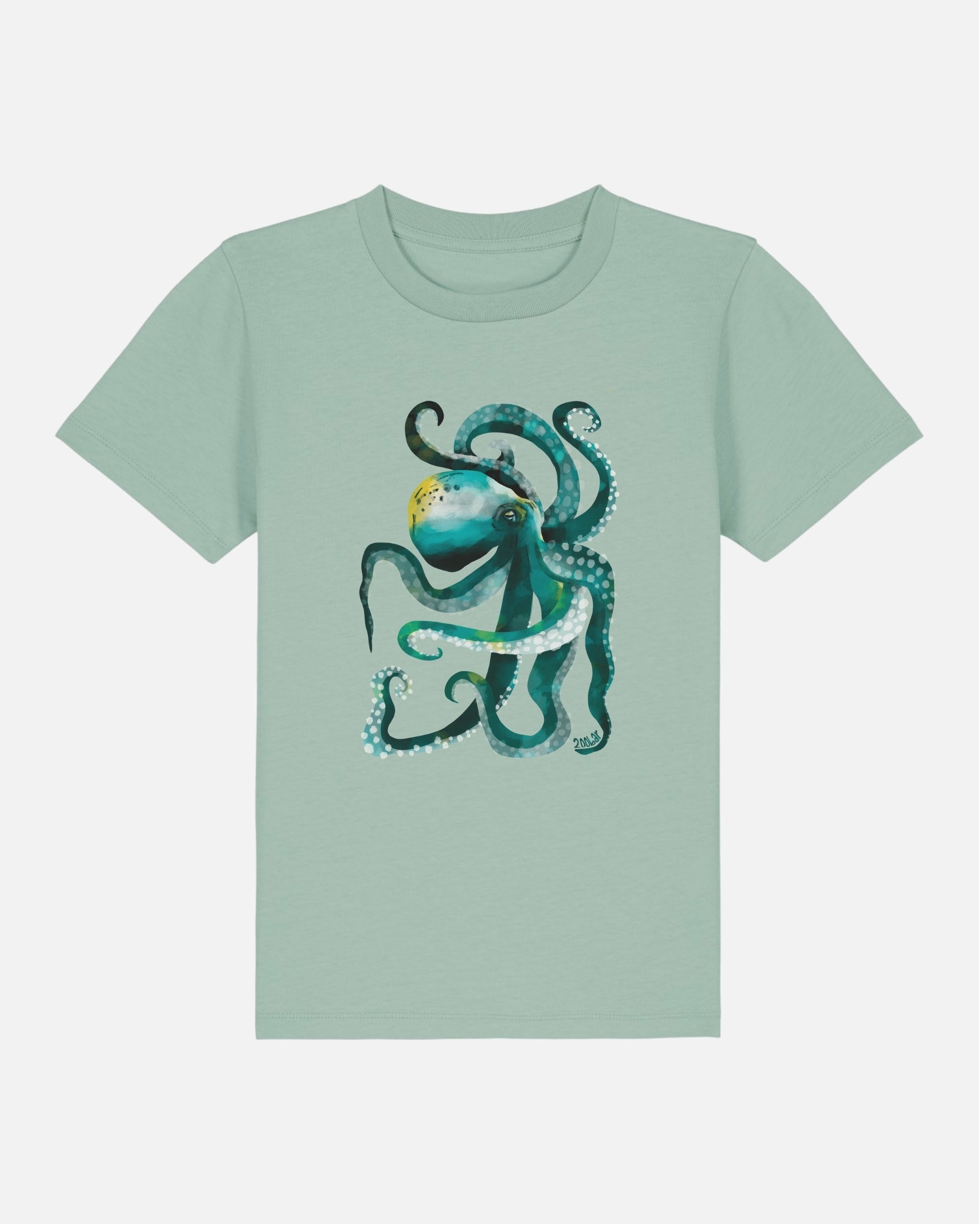 T-shirt enfant - Poulpe vert