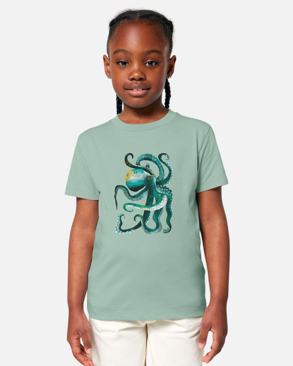 T-shirt enfant - Poulpe vert