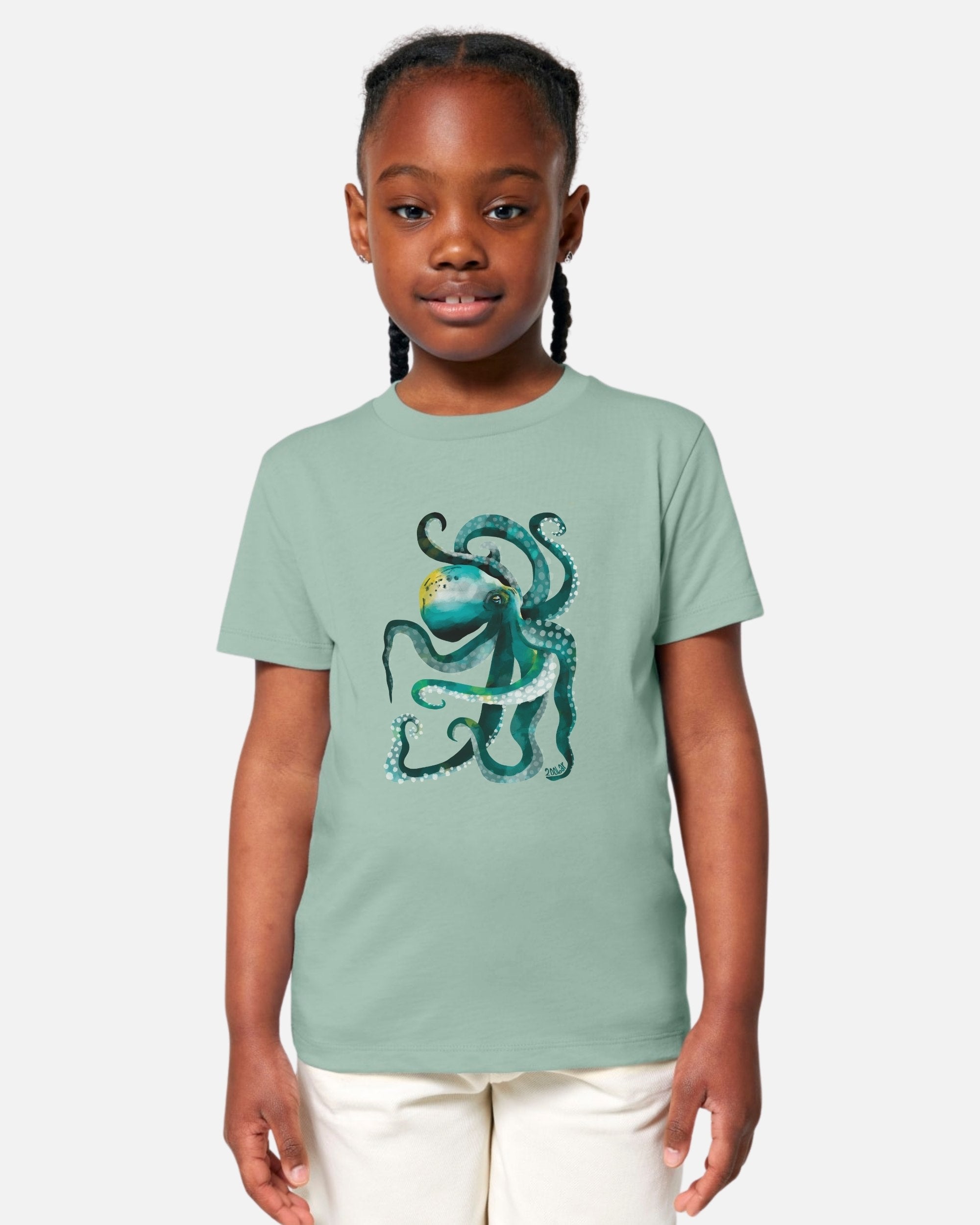 T-shirt enfant - Poulpe vert