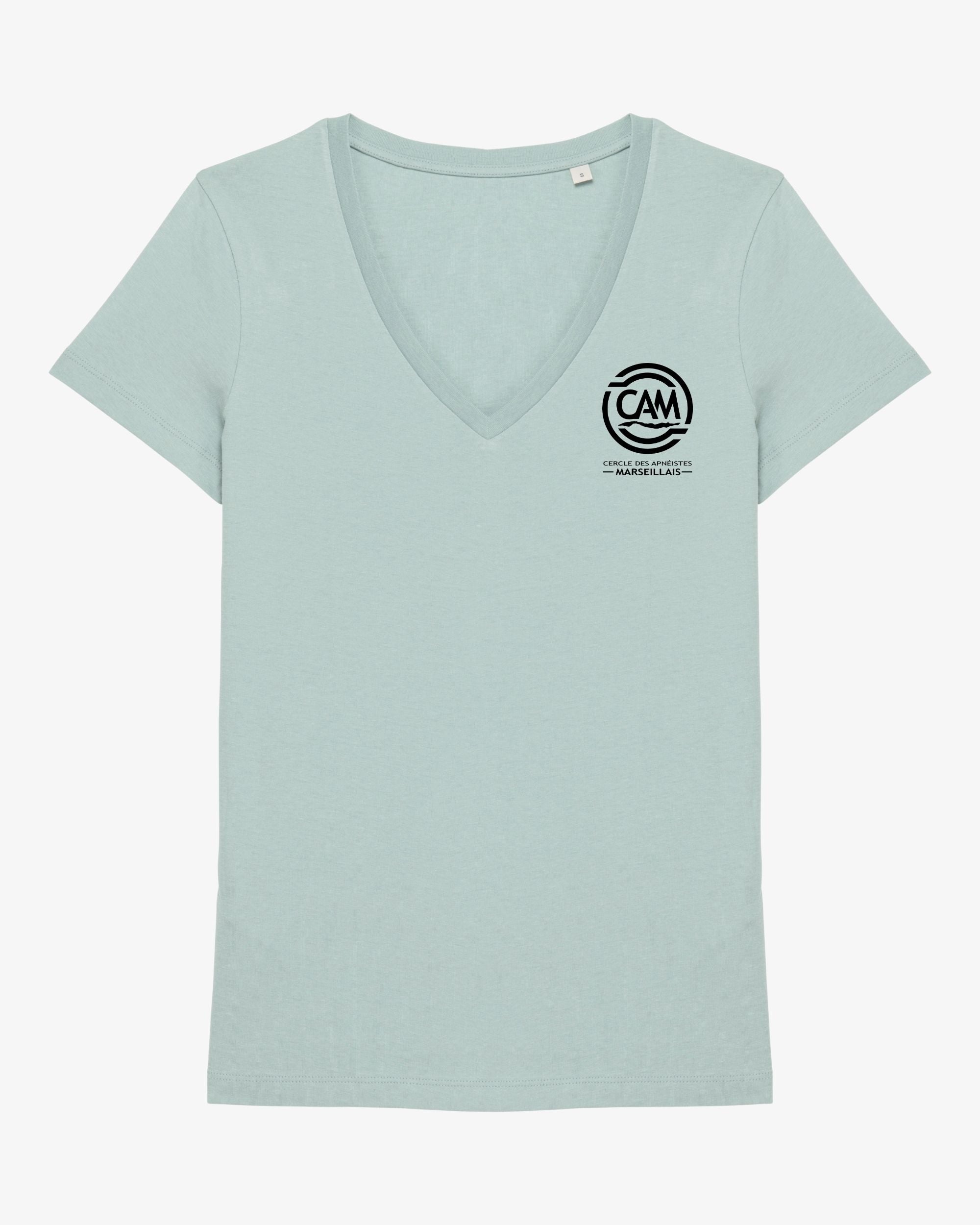 T-shirt Club CAM Col V - Couleur (Femme)