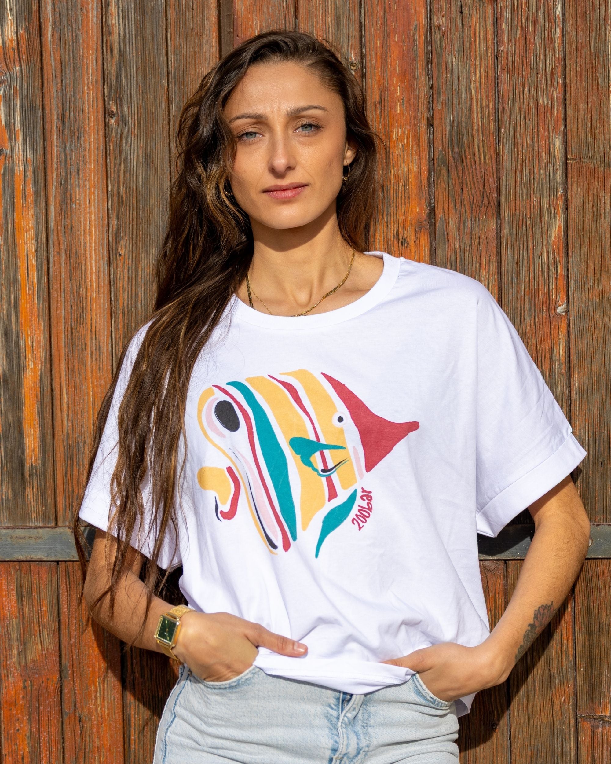 T-shirt loose - Poisson papillon