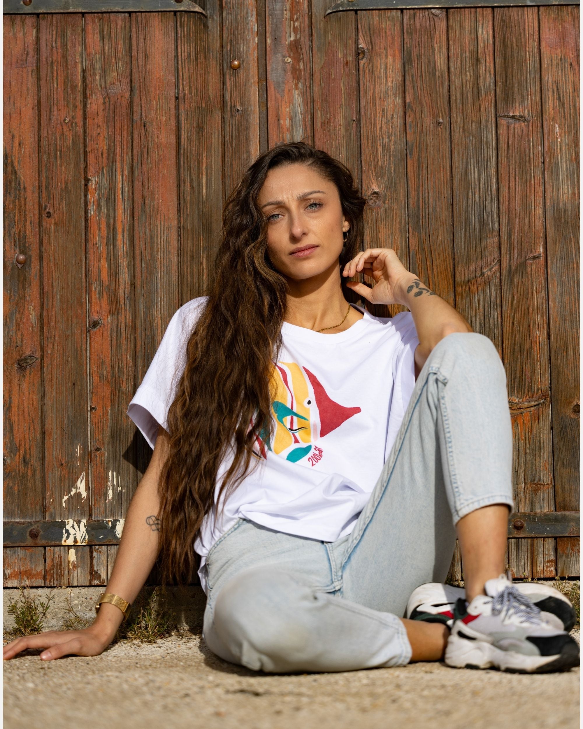T-shirt loose - Poisson papillon