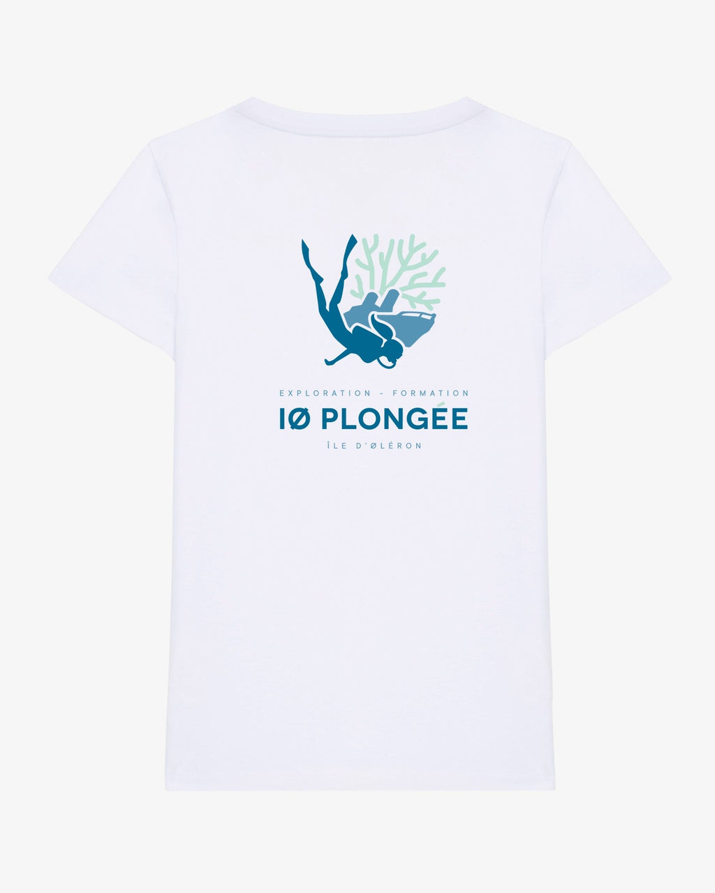 T-shirt IO plongée - Col V