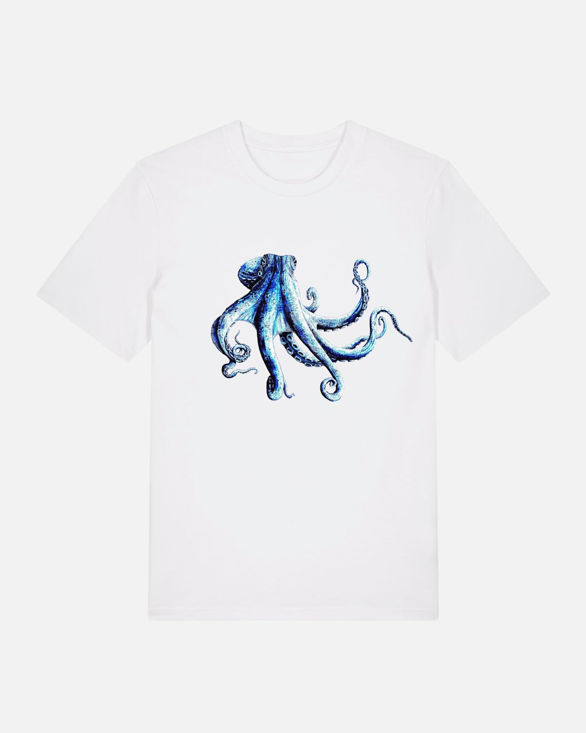 T-shirt coton  - Poulpe Bleu
