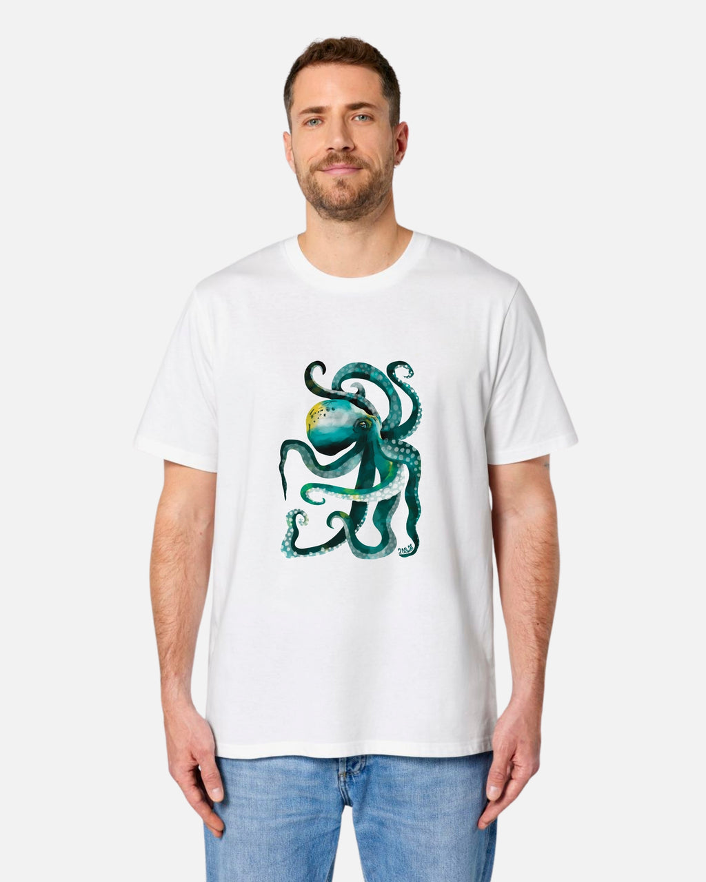 T-shirt Poulpe vert