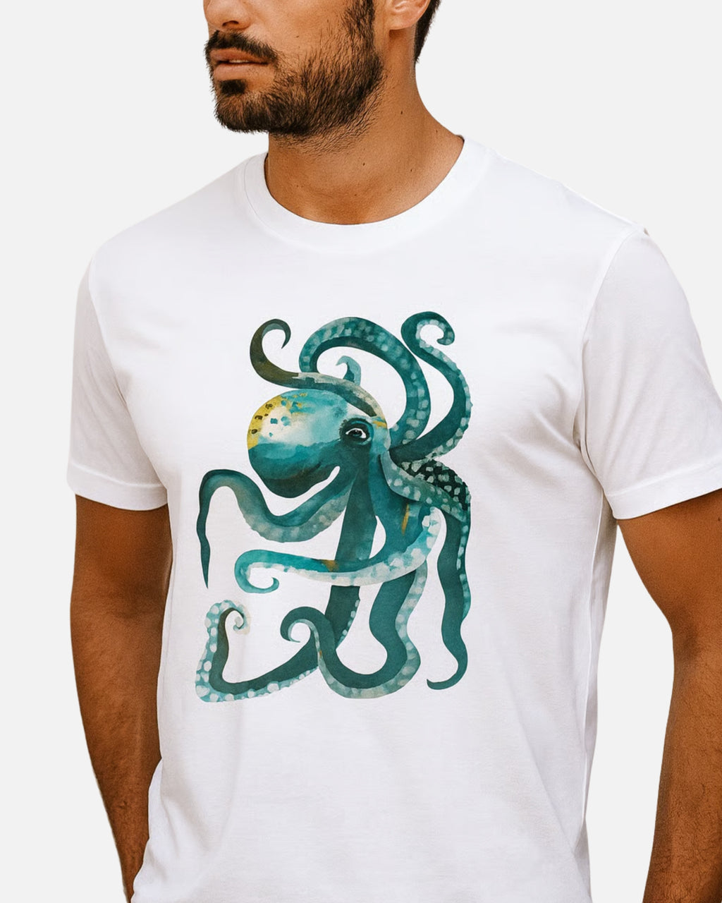 T-shirt Poulpe vert