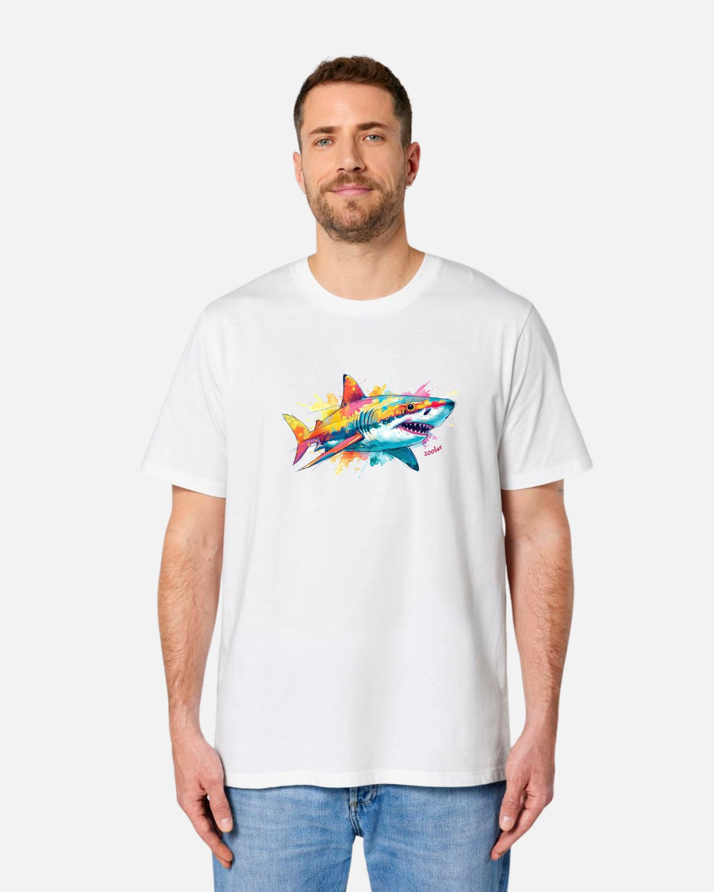 T-shirt Requin Blanc