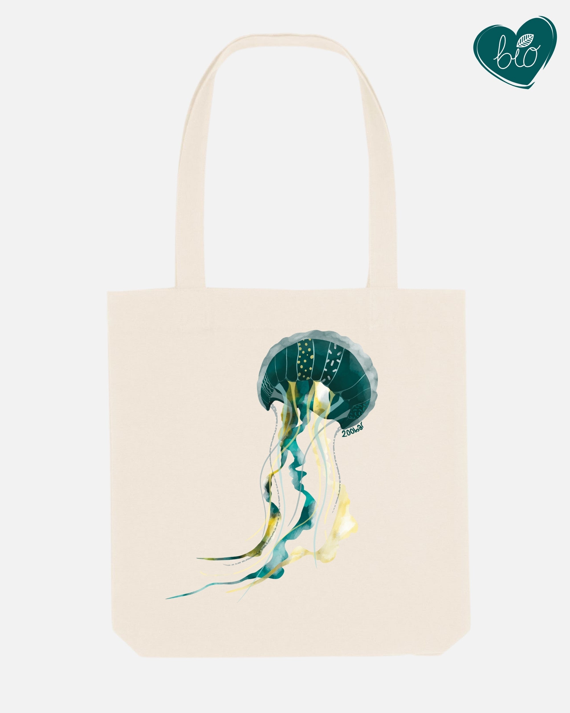 Totebag - Méduse verte