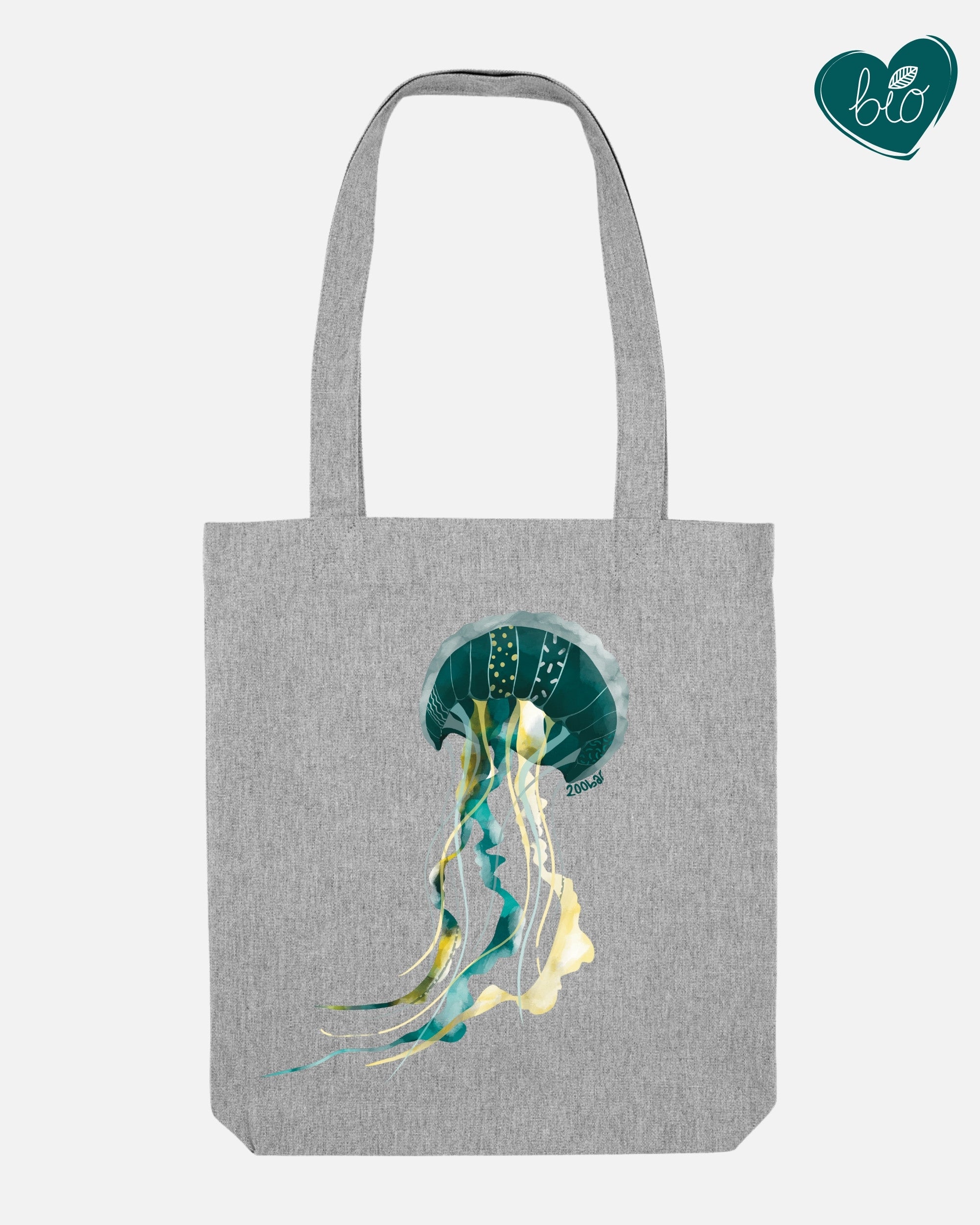 Totebag - Méduse verte
